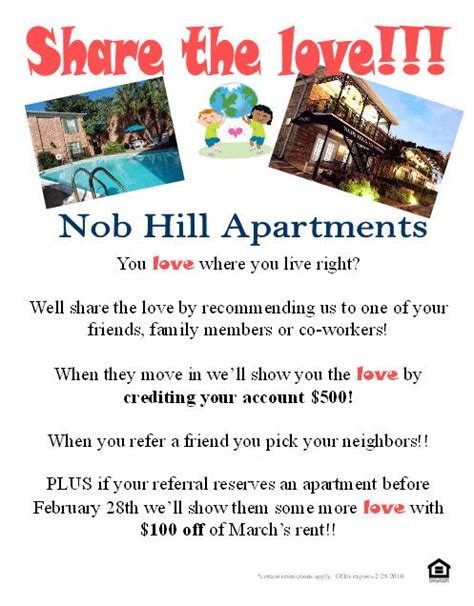 Help – I need some resident referral flyer ideas!.